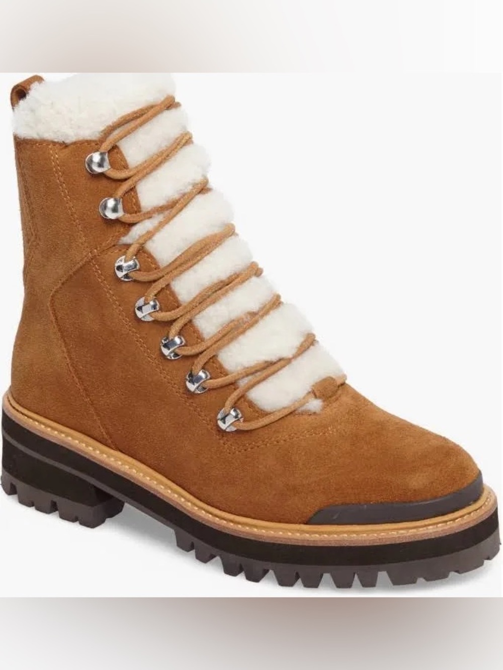 Marc Fisher LTD Izzie Genuine Shearling Lug Sole Boots